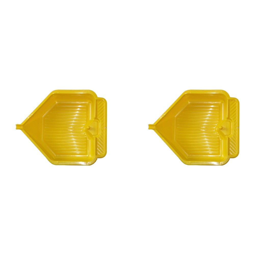 2x Homeleisure 6L Plastic Car Oil Change Pan Draining Container Tray Large