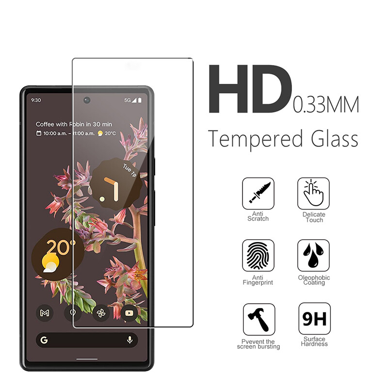 Nuglas Premium Clear Tempered Glass Full Screen Protector For Google Pixel 7