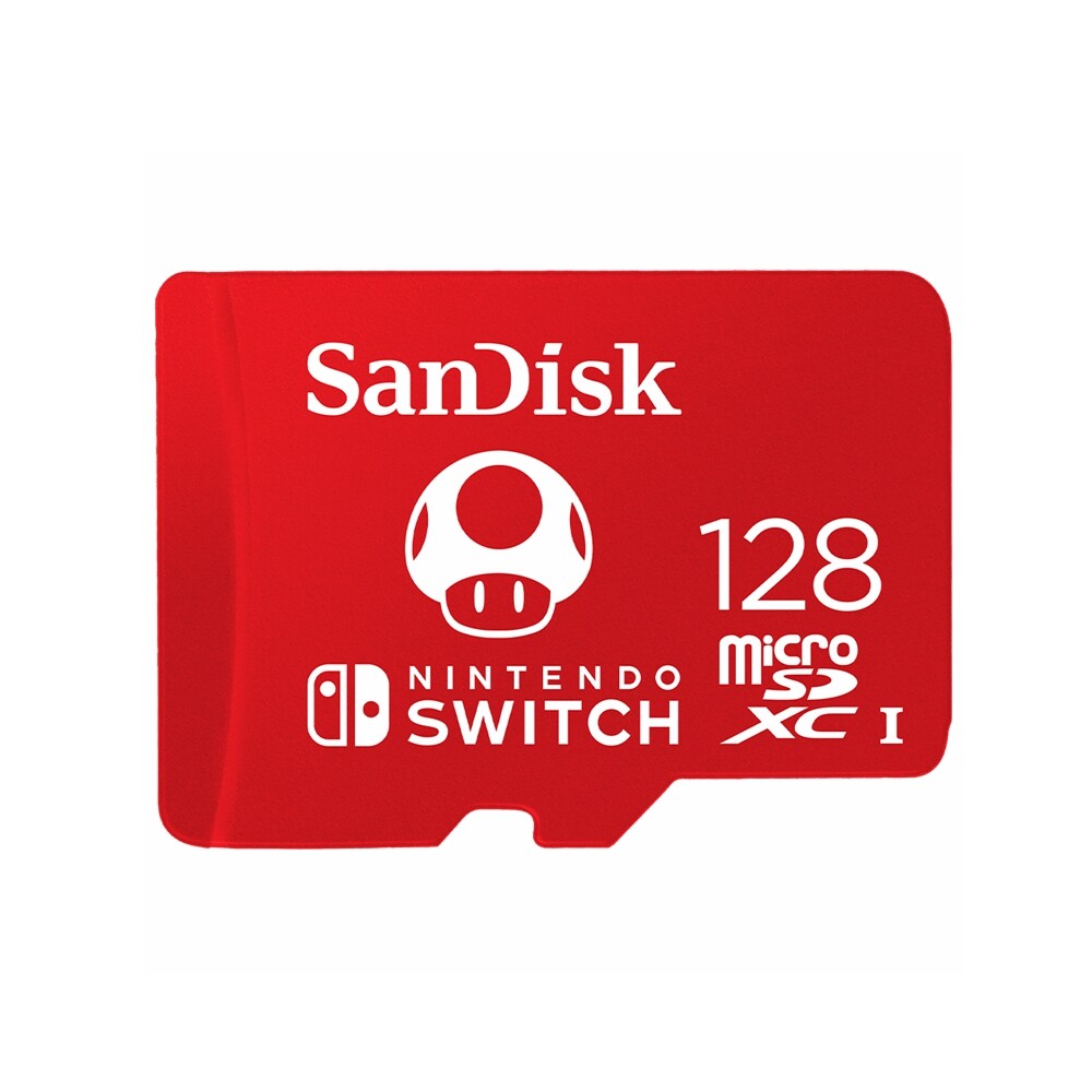 SanDisk Nintendo Switch MicroSD 128GB SDXC Memory Card Licensed 100MB Class 10