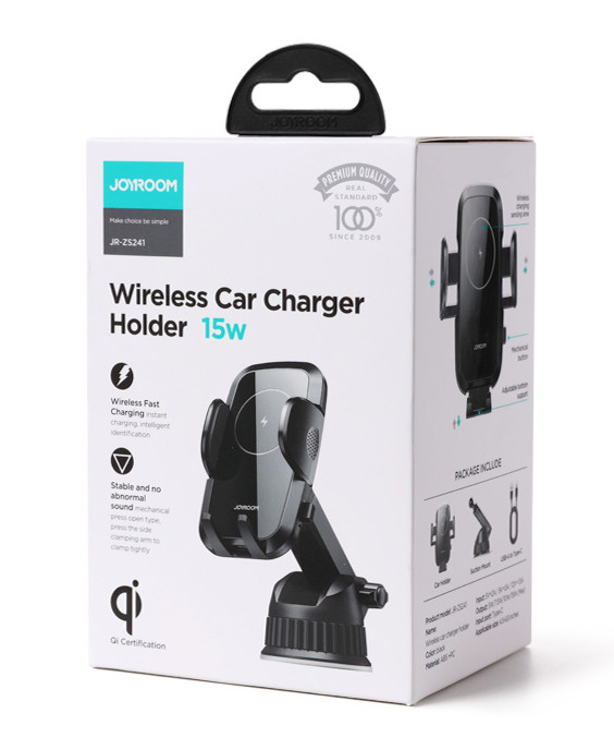 Joyroom Wireless Car Phone Charger Holder Mount Dashboard 15W Fast Charging