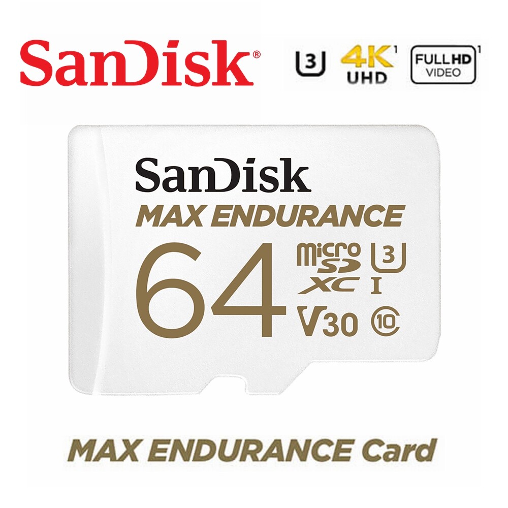 SanDisk Max Endurance 64GB microSDXC MicroSD Card Class10 U3 DashCam