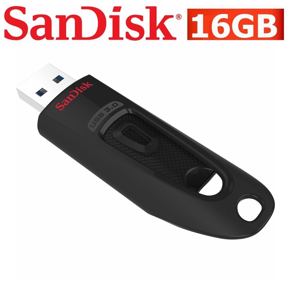 SanDisk Ultra USB 3.0 Flash Drive 16GB Memory Stick Pen PC Mac CZ48