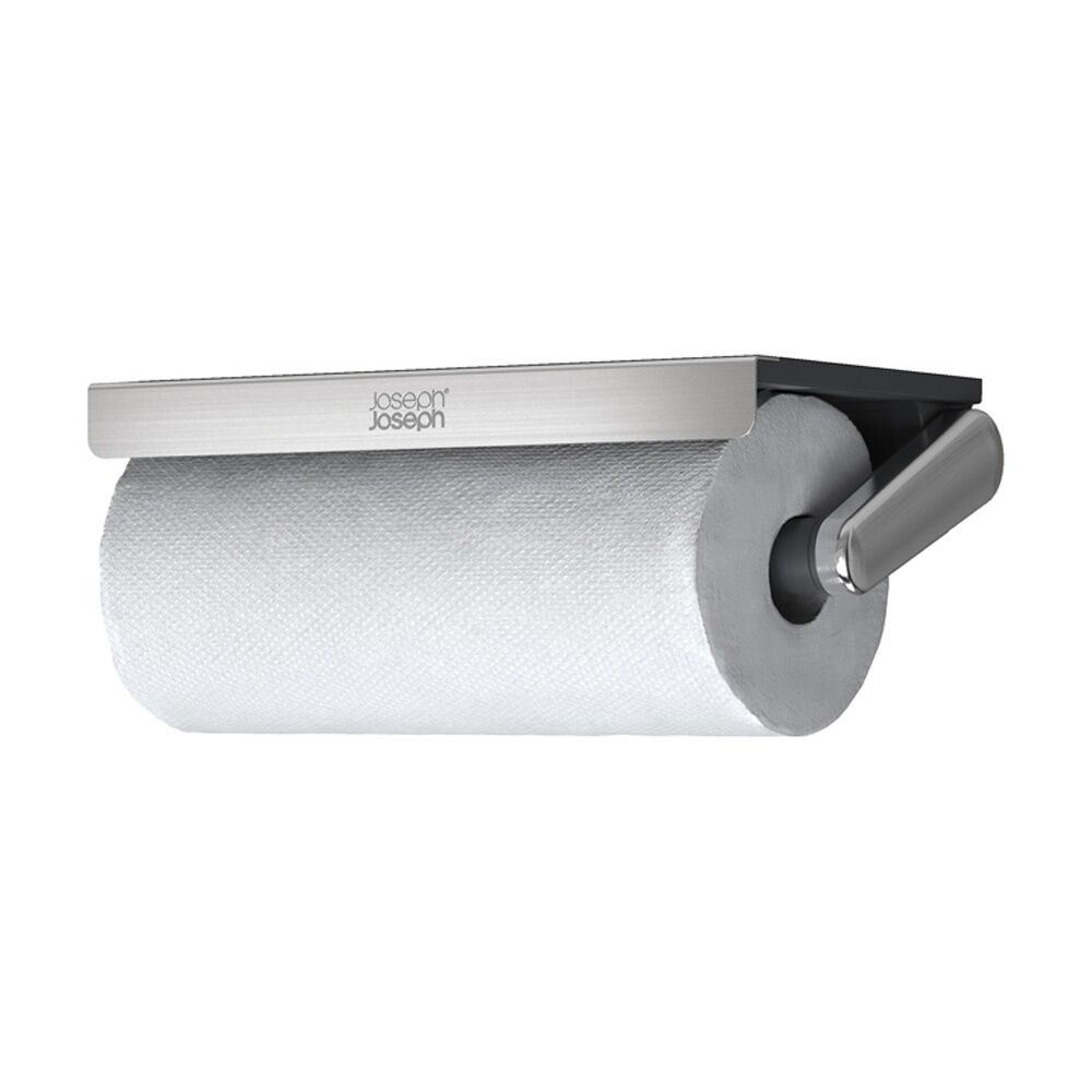 Joseph Joseph RollGrip 8500004 Easy Tear Under Shelf Paper Towel Holder Grey