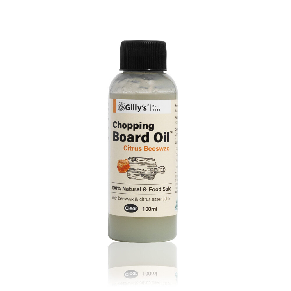 GILLY&apos Natural Chopping Board Oil Citrus Beeswax Food Safe Non Toxic 100ml
