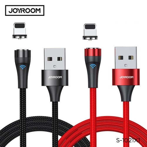 Joyroom 360 Magnetic USB Phone Charger Cable For Apple iPhone 12 11 XS 8 7 Black