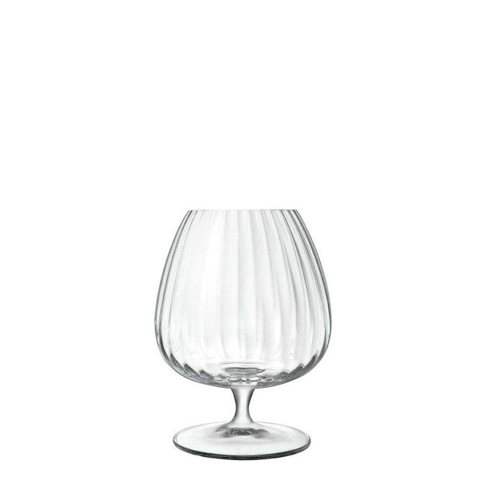4pc Luigi Bormioli Optica 465ml Snifters Lead-Free Crystal Glass Set