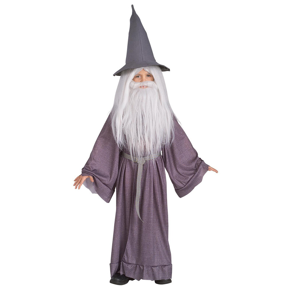 Lord Of The Rings Gandalf White Wig & Beard Set Kids Halloween Costume