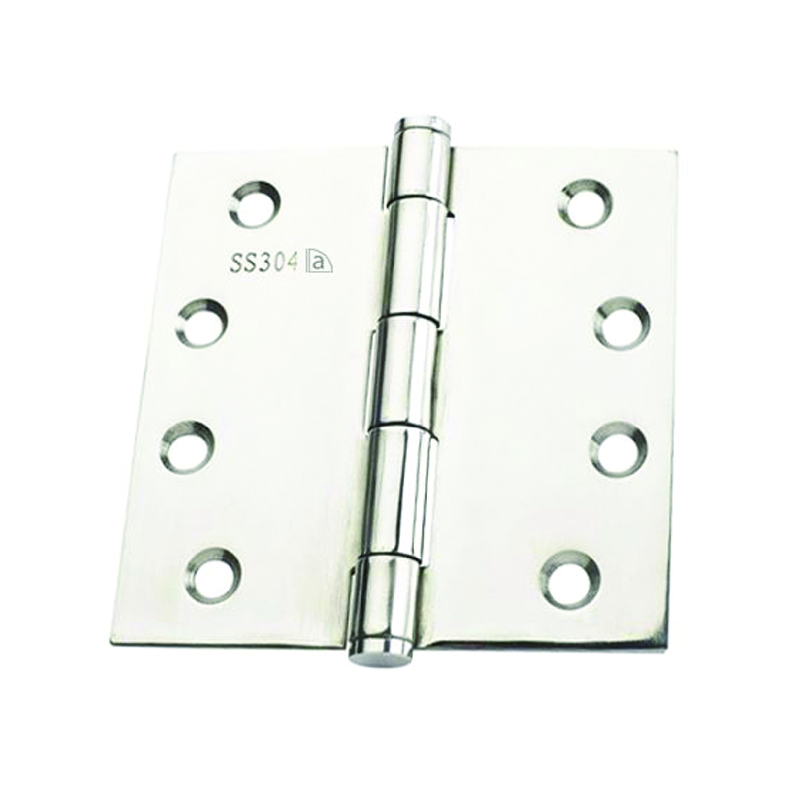 Austyle 100 x 100 x 2.5mm Polished 304 Grade Stainless Steel Fire Rated Fixed Pi