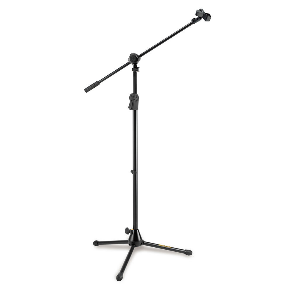 Hercules MS532B EZ Clutch Tripod Microphone Stand/Holder Boom/Mic Clip Black