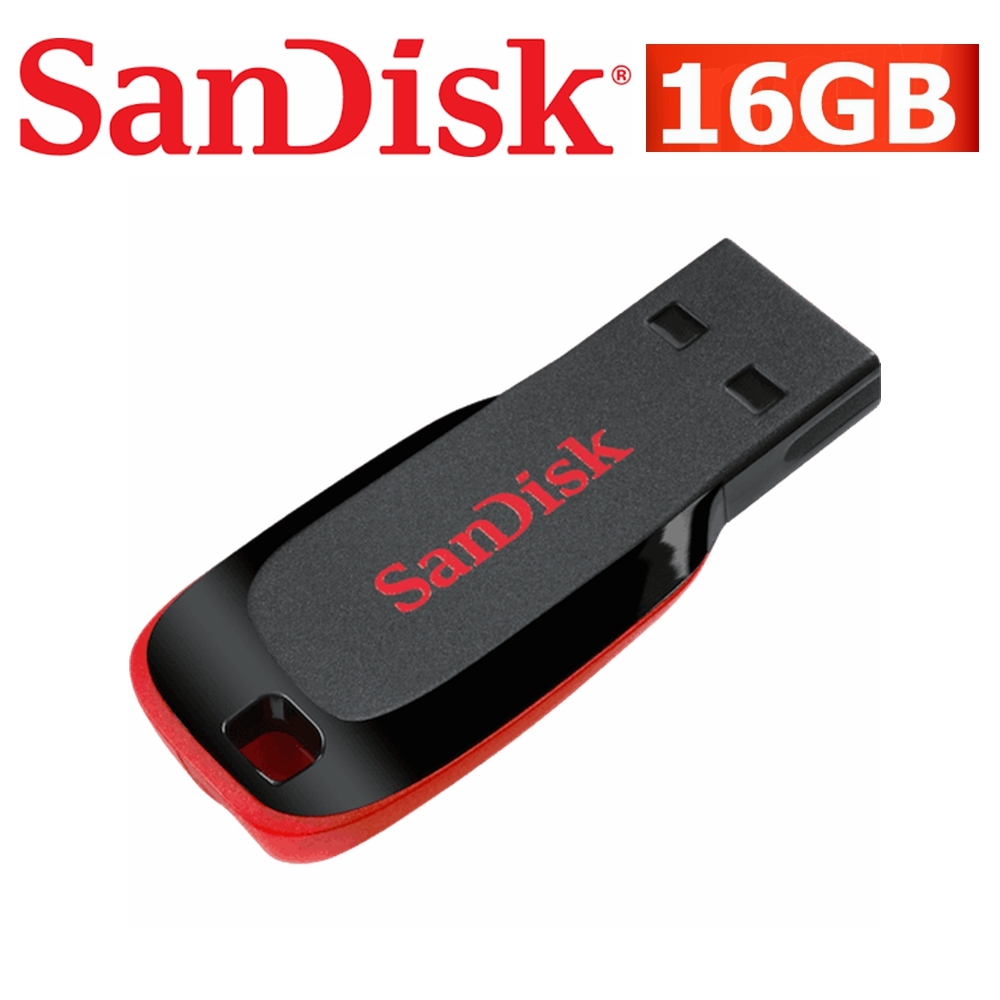 SanDisk Cruzer Blade CZ50 USB Flash Drive 16GB Memory Stick Mac SDCZ50-016G-BQ46
