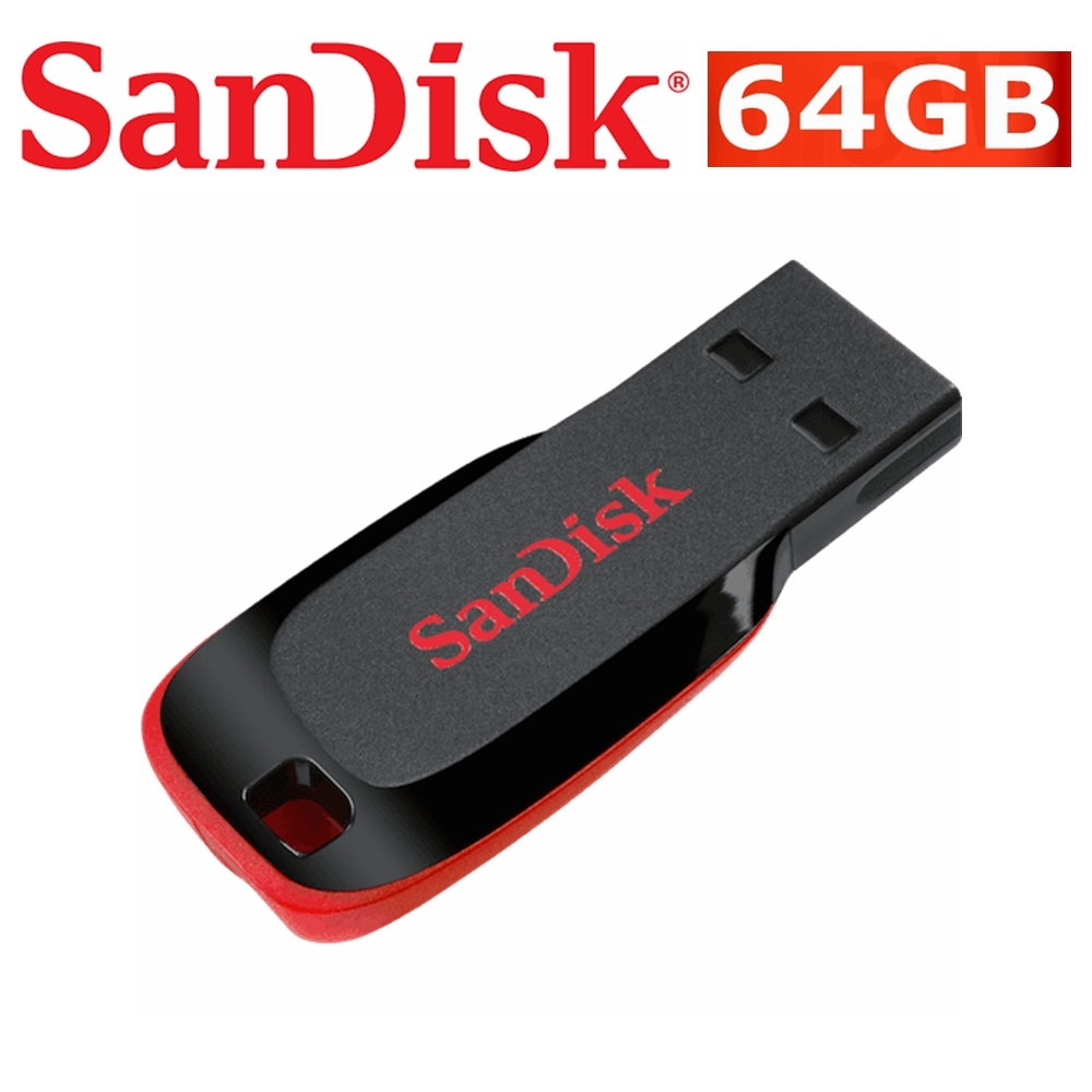 SanDisk Cruzer Blade CZ50 64GB USB Flash Drive Memory Stick PC Mac