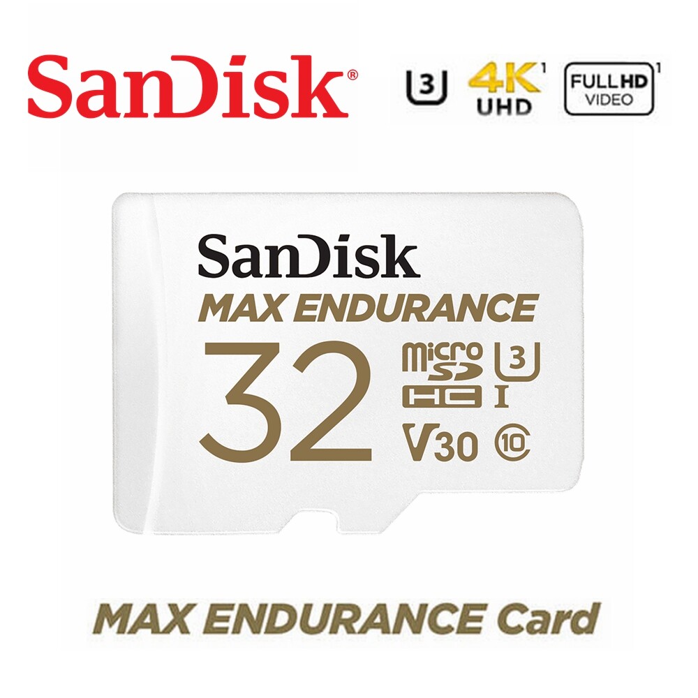 SanDisk Max Endurance 32GB MicroSDHC Card Class10 U3 DashCam Surveillance