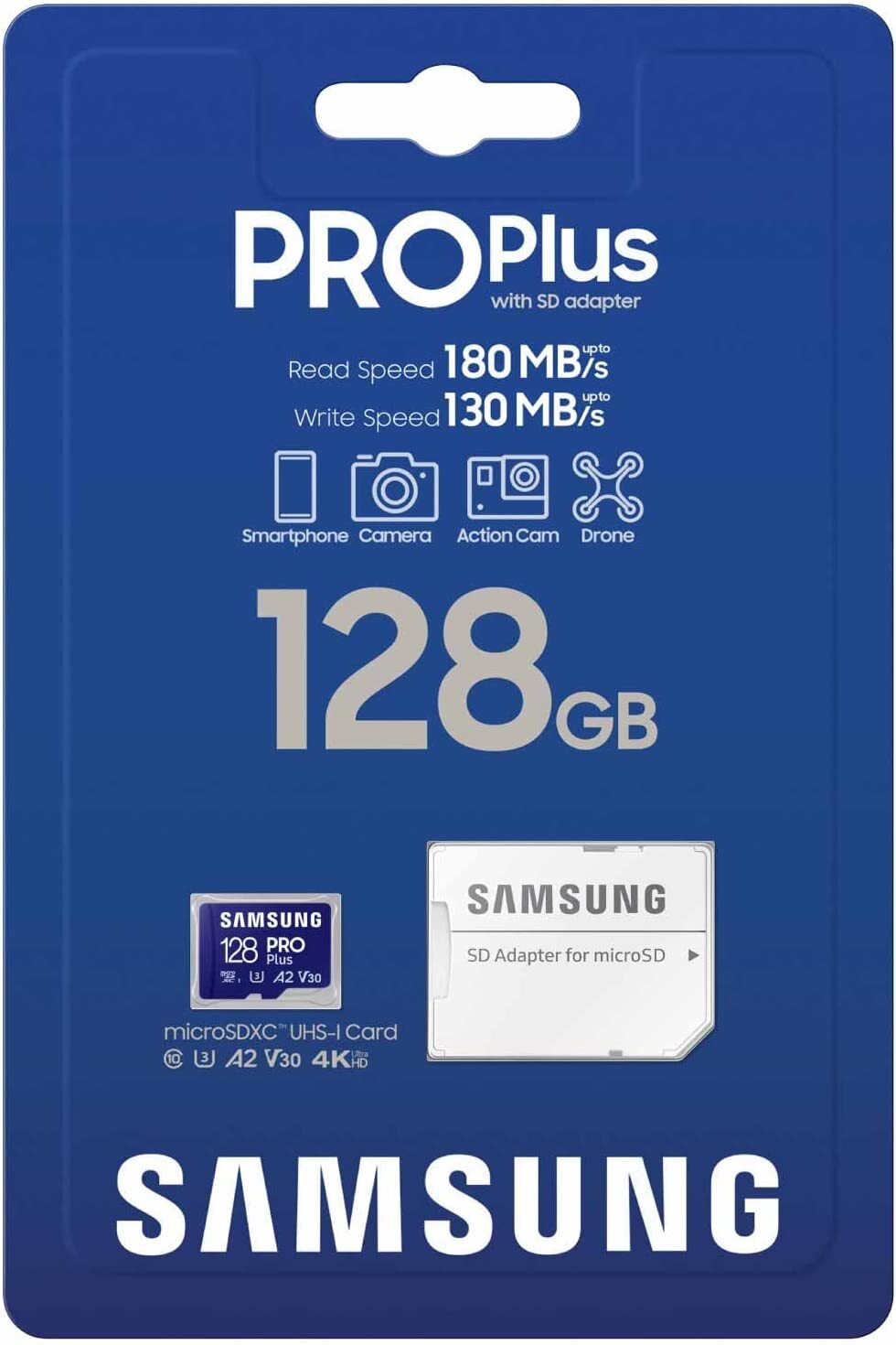 Samsung PRO Plus 128GB Micro SD Card SDXC Class 10 Camera Memory 180MB/s