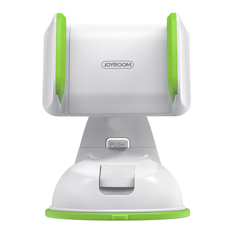 Joyroom Car Holder 360 Suction Cup Phone Stand Windscreen Mount White& Green