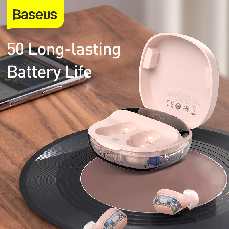 Baseus Encok NGWM01P-04 Bluetooth Wireless Earbud Headphones In Ear Pink