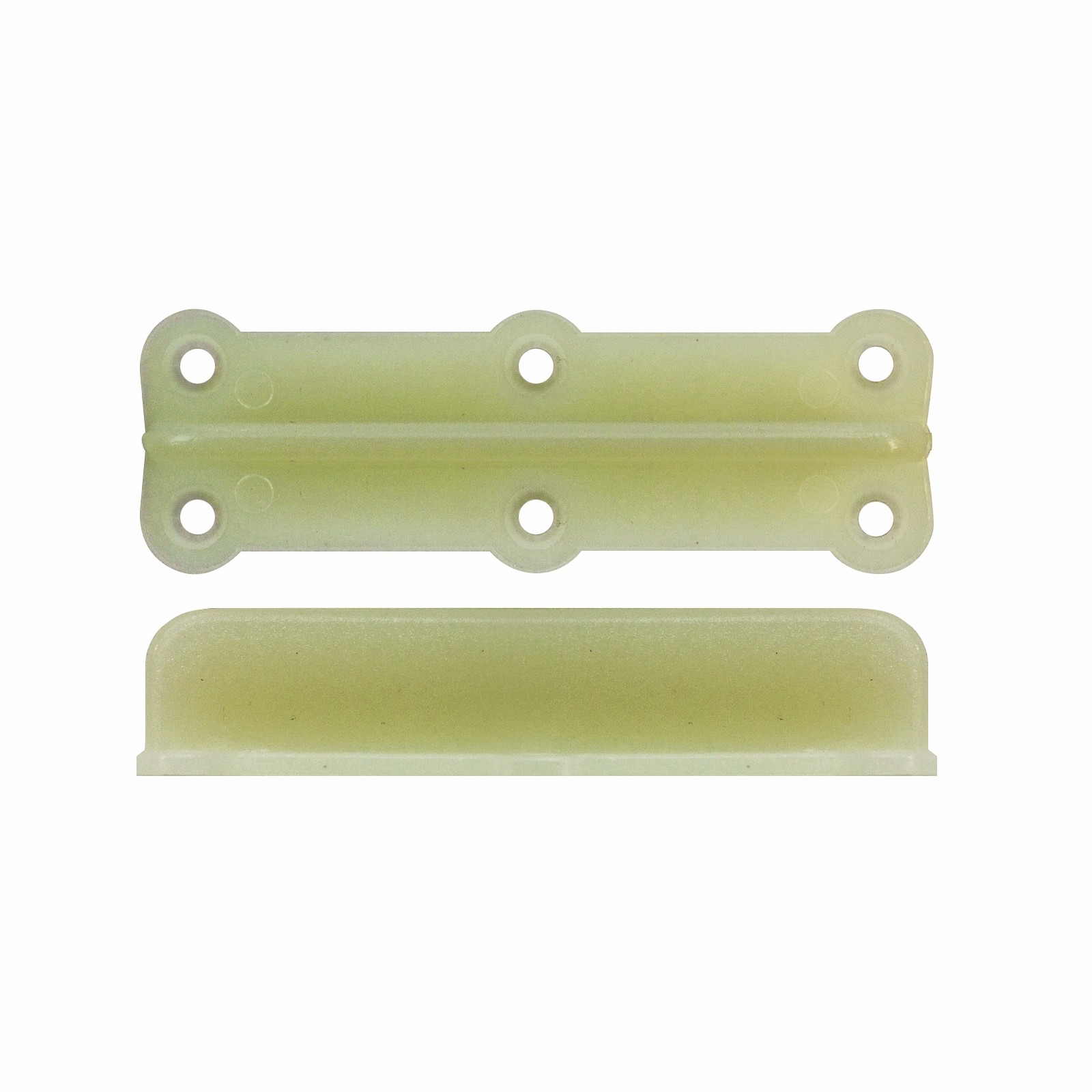 Rolltrak 60mm Plastic Timber Door Floor Guide 4 pcs