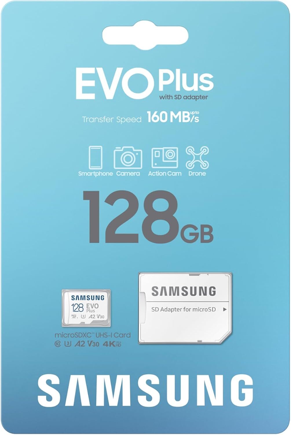Samsung Evo Plus 128GB Micro SD Card microSDXC Class 10 Camera Memory