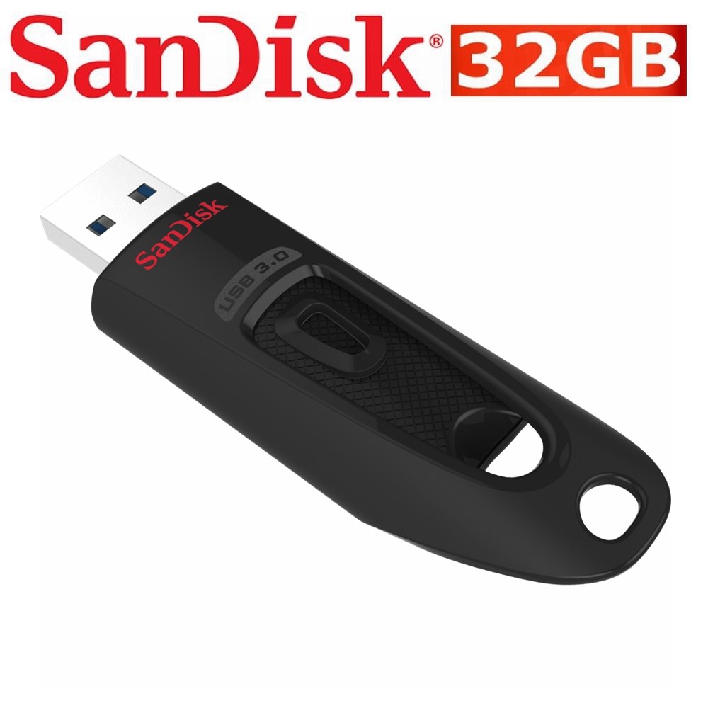 SanDisk Ultra USB 3.0 Flash Drive 32GB CZ48 100MB/s PC Mac Memory Stick