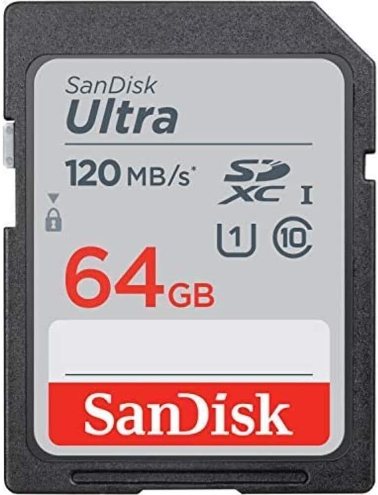 SanDisk 64GB Ultra SDHC UHS-I Memory Card 120MB/s C10 U1 SDSDUN4-064G