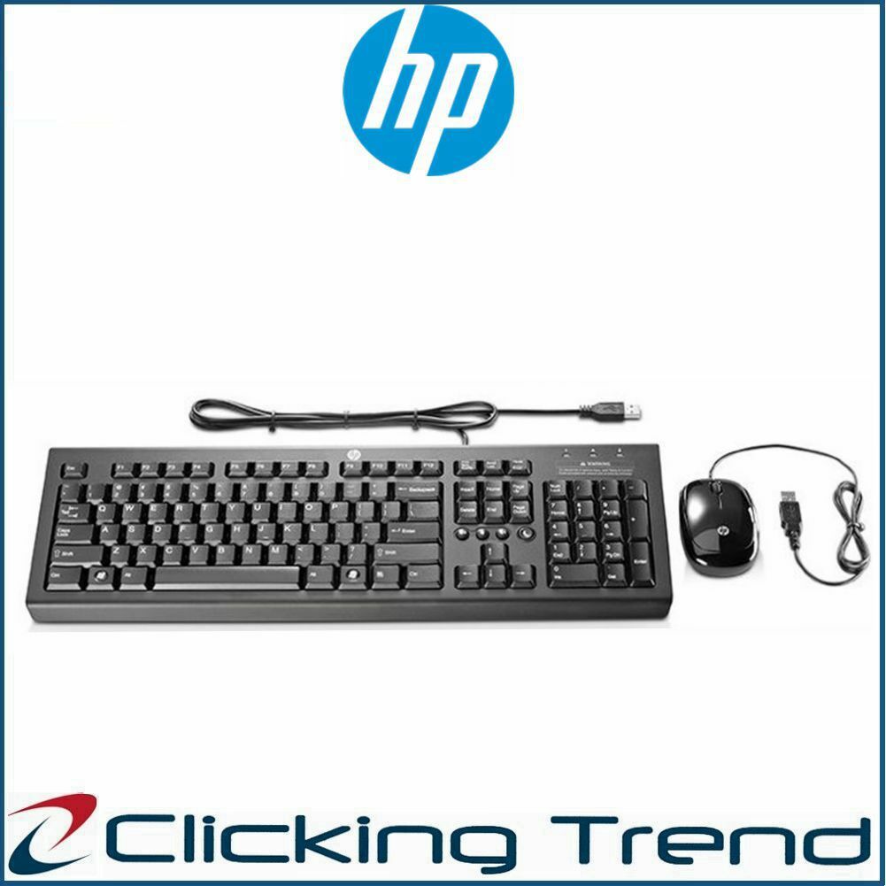 HP Essential Full-sized Keyboard and Mouse Combo USB Connection 286J4AA