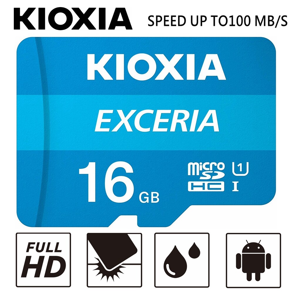 KIOXIA EXCERIA MicroSD 16GB Class 10 U1 Mobile Phone Tablet Memory Cards