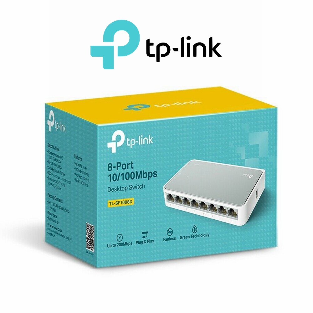 TP-Link TL-SF1008D 8-Port Desktop Ethernet Network Switch Hub PC