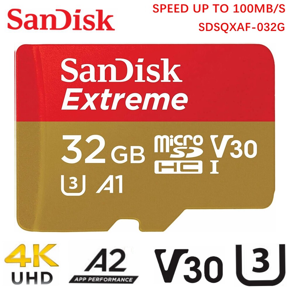 SanDisk Extreme MicroSD Card 32GB SDHC UHS-I U3 A1 Mobile Gaming
