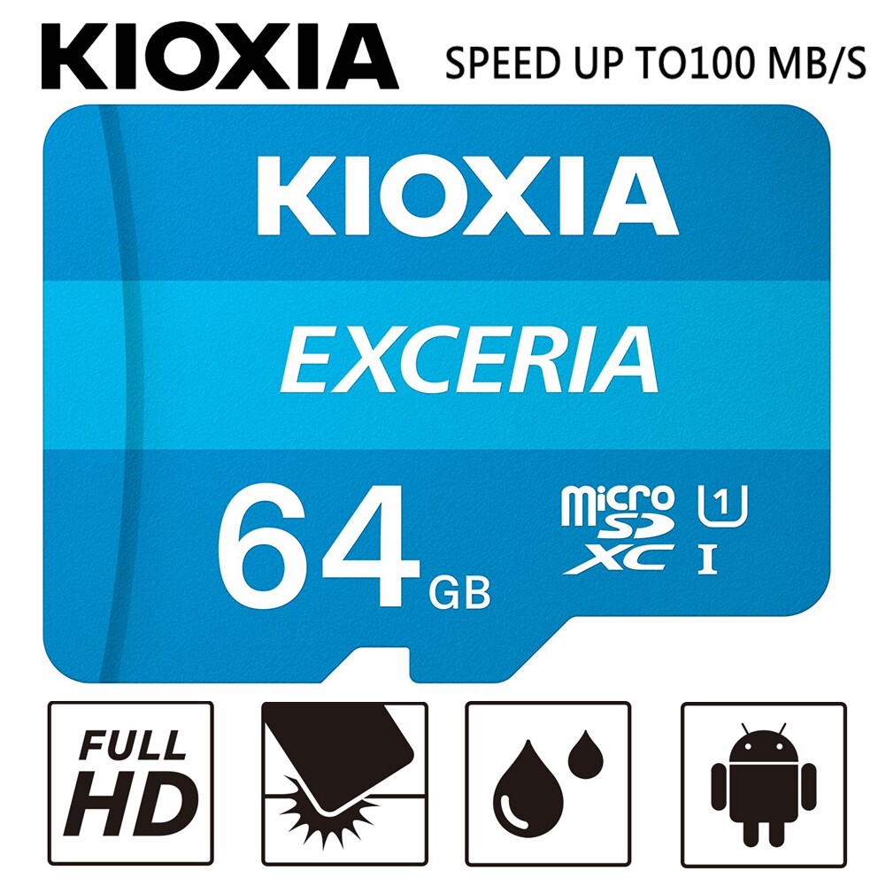 KIOXIA EXCERIA MicroSD 64GB Class 10 U1 Mobile Phone Tablet Memory Cards