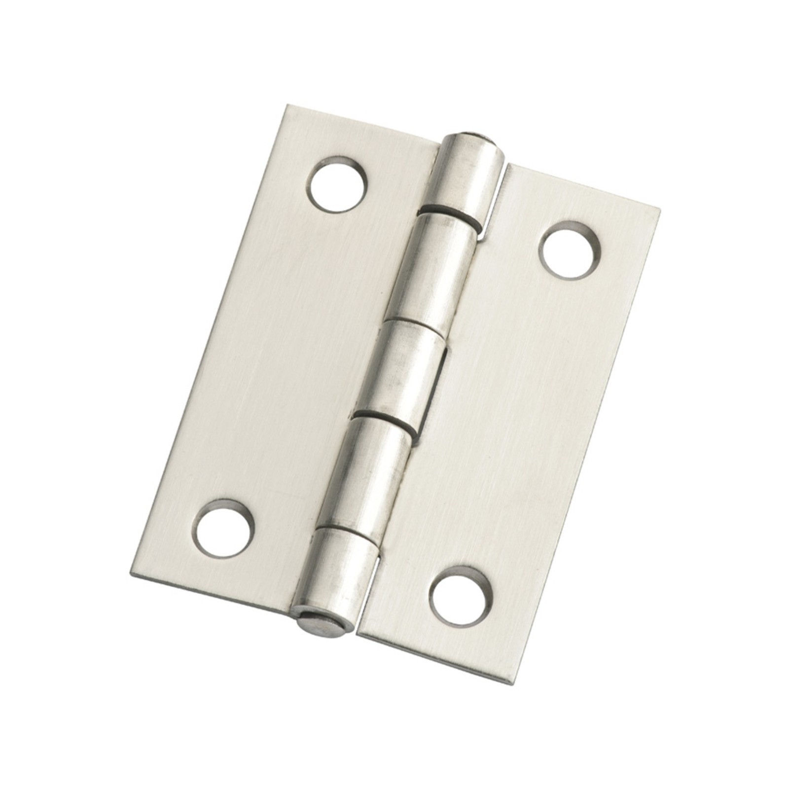 Lane 50 x 40 x 1.2mm Satin Stainless Steel Fixed Pin Butt Hinge - 2 pieces