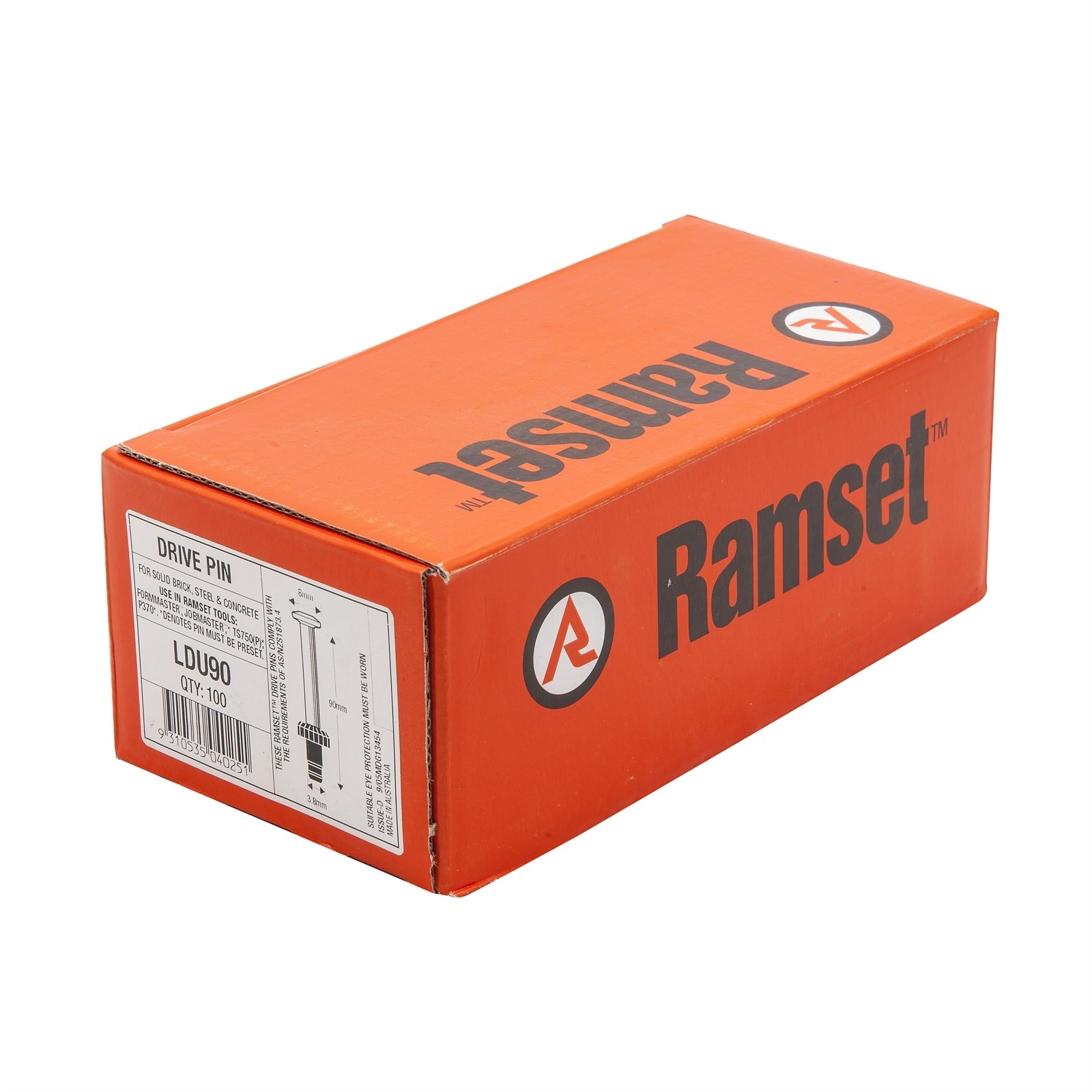Ramset 3.8 x 90mm Nail Gun Drive Pins - 100 pieces