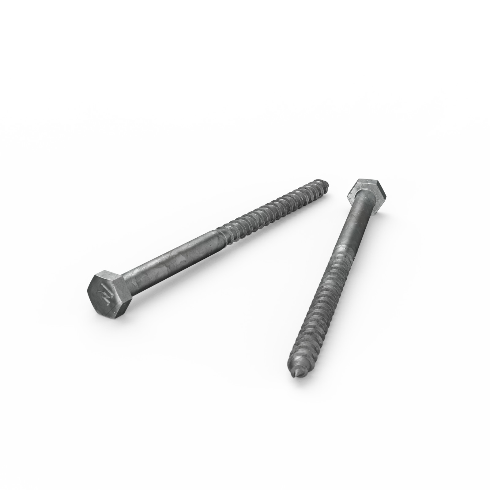 ZENITH M6 x 100mm Hot Dip Galvanised Hex Head Coach Screws 10 pcs