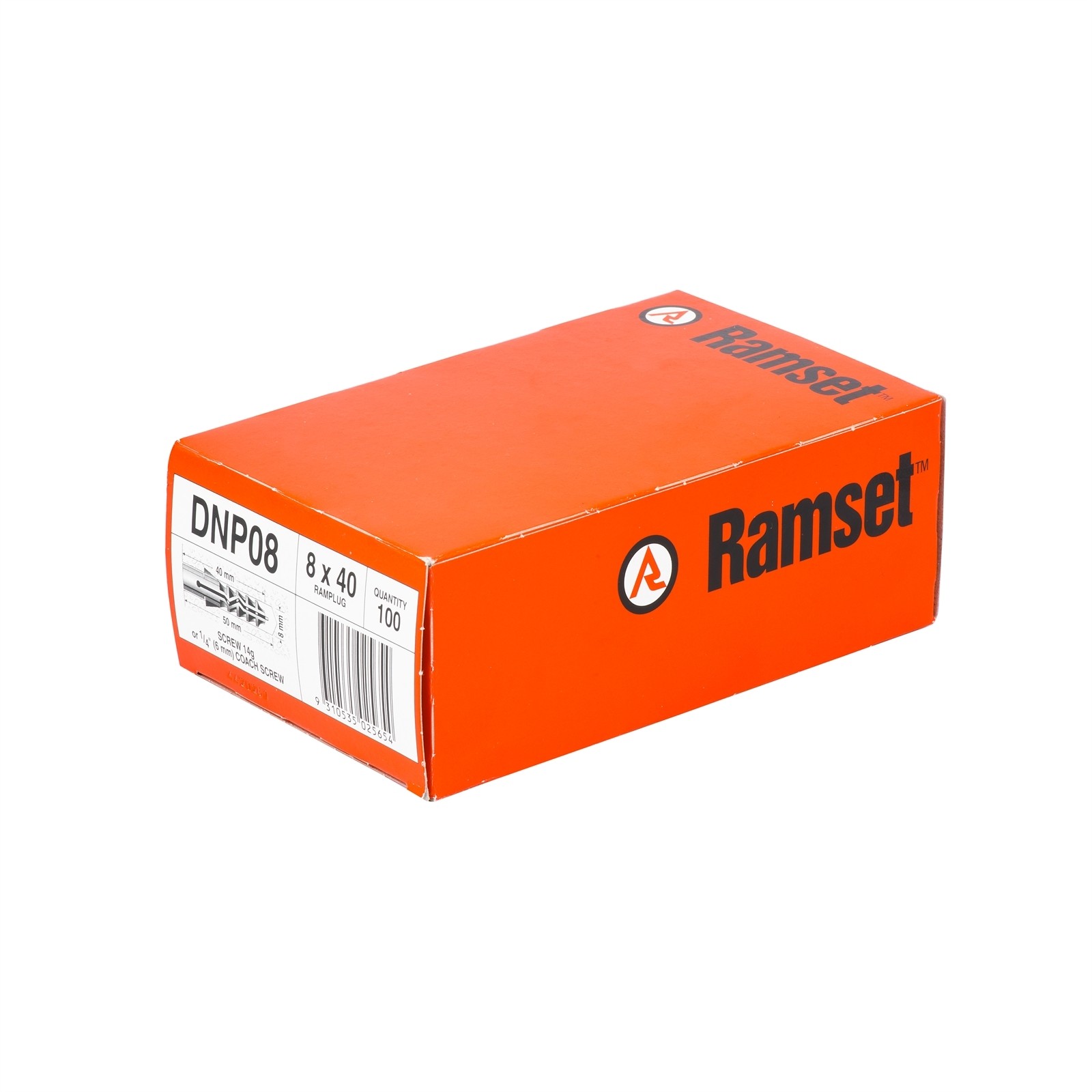 Ramset 8 x 40mm RamPlug - 100 pieces