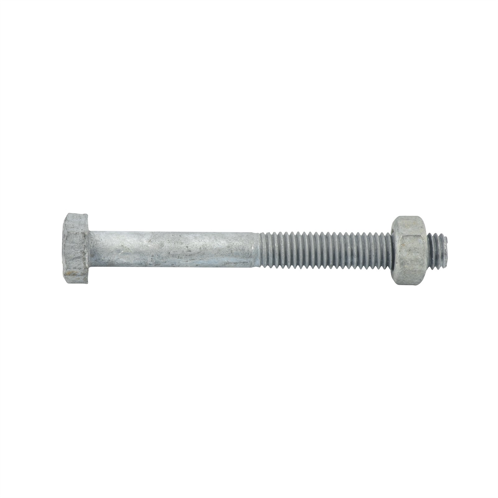 Zenith M8 x 75mm Hot Dipped Galvanised Hex Head Bolt And Nut 5 pcs
