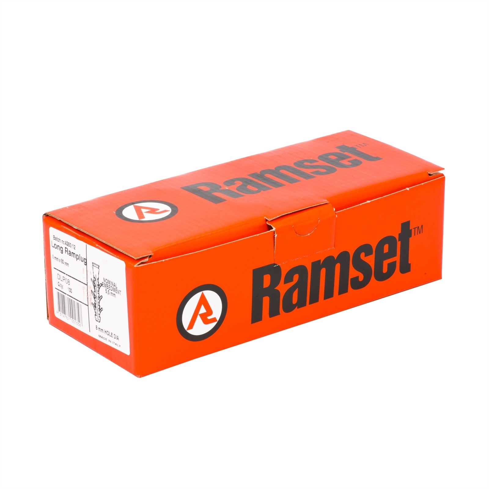 Ramset 8 x 80mm Long RamPlug - 100 pieces