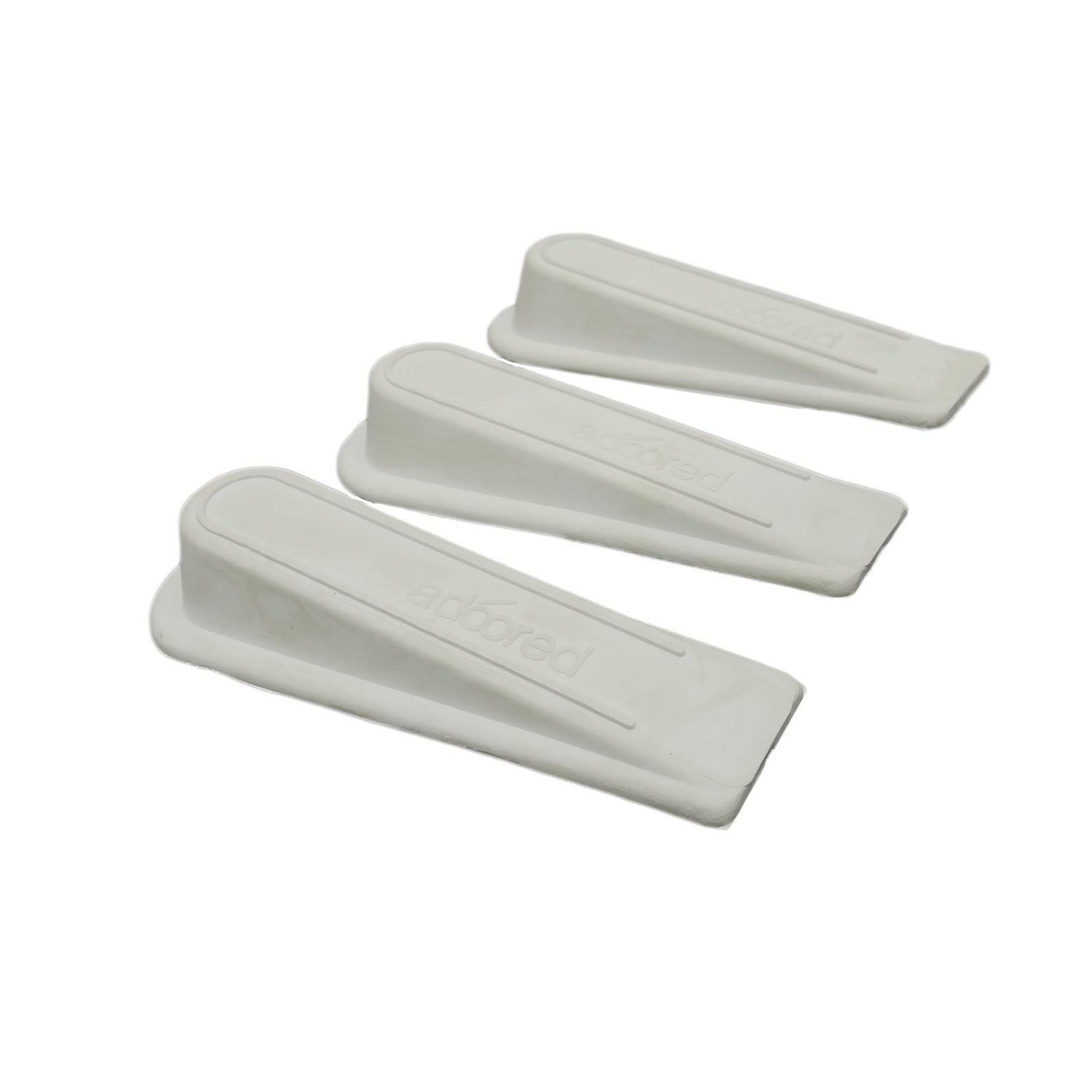 Adoored White Rubber Door Wedge 2 pcs
