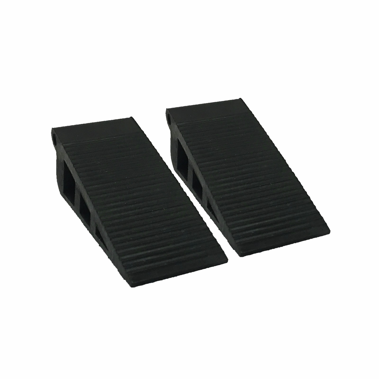 Adoored Black Medium Rubber Door Wedge 4 pcs