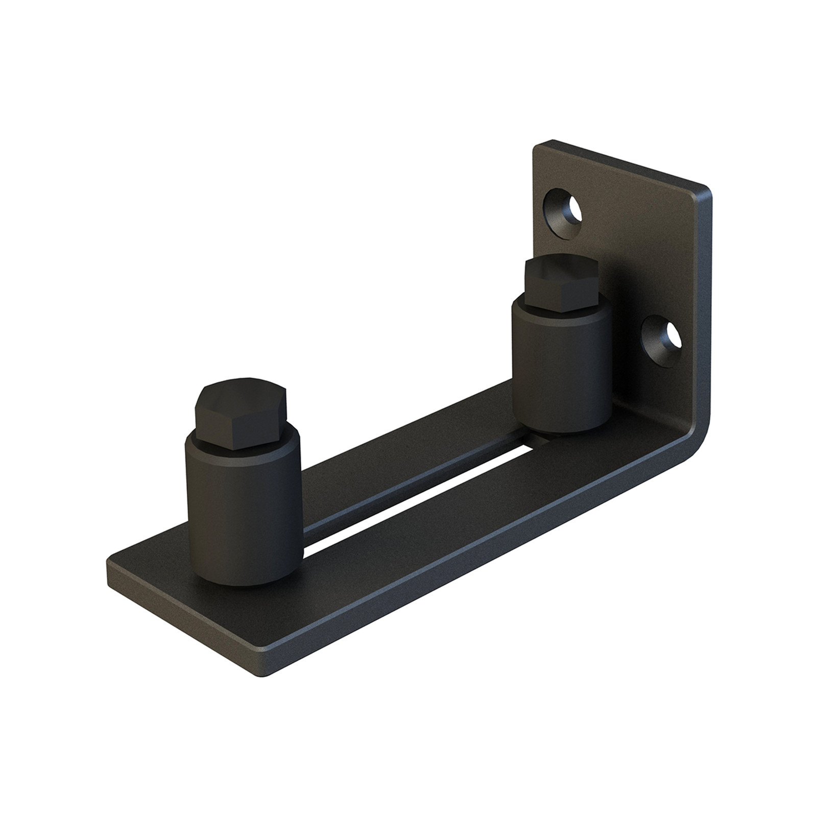 Rolltrak Matte Black Barn Door Guide