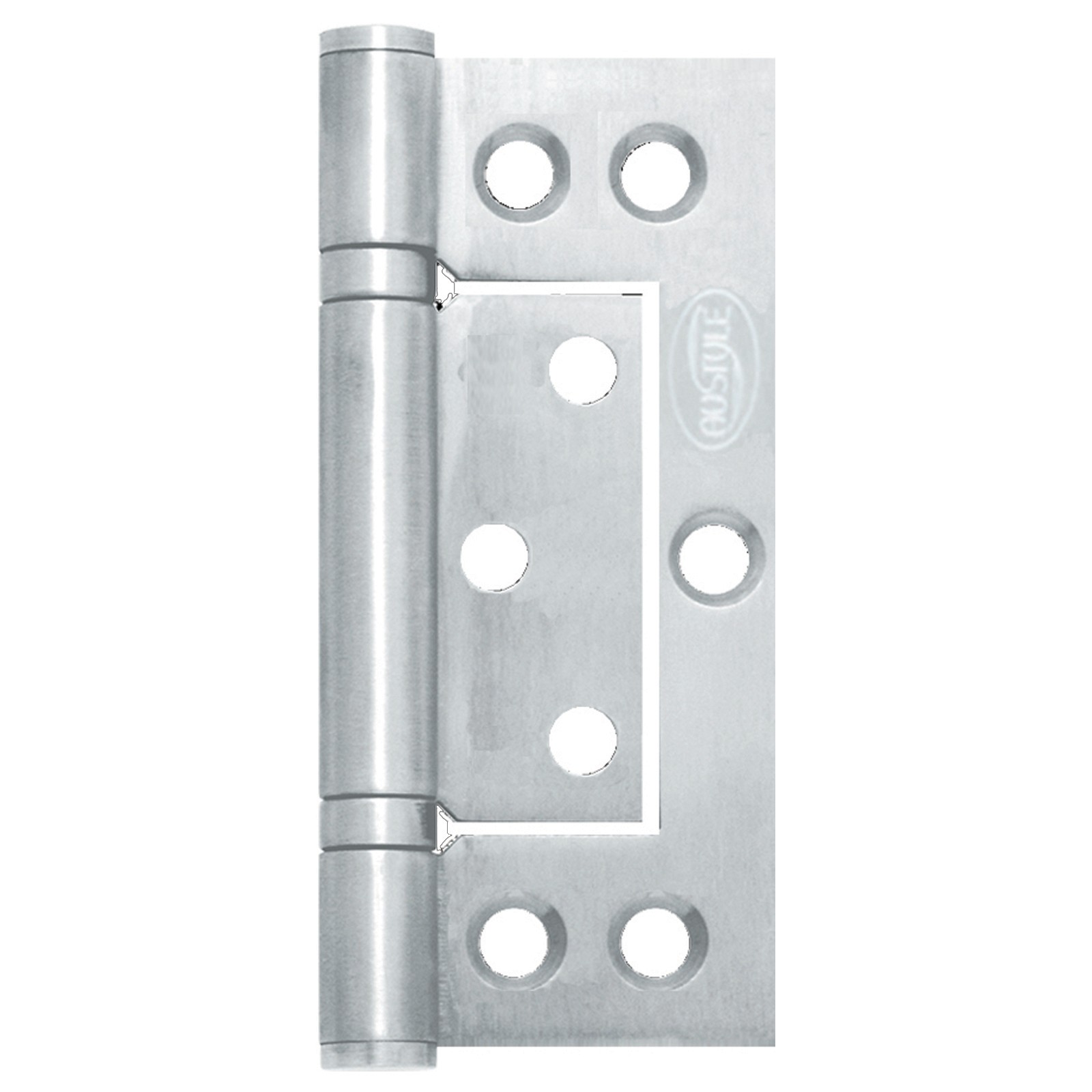 Austyle 100 x 47 x 2.5mm 304 Stainless Steel Fast Fix Non-Mortise 2 pieces