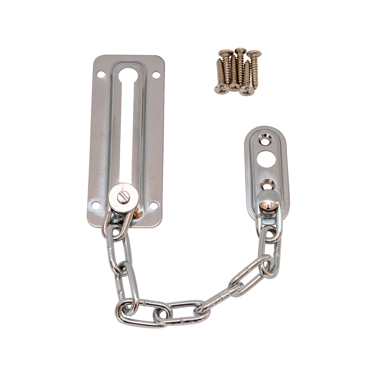 Syneco Nickel Plated Door Chain Guard 2 pcs