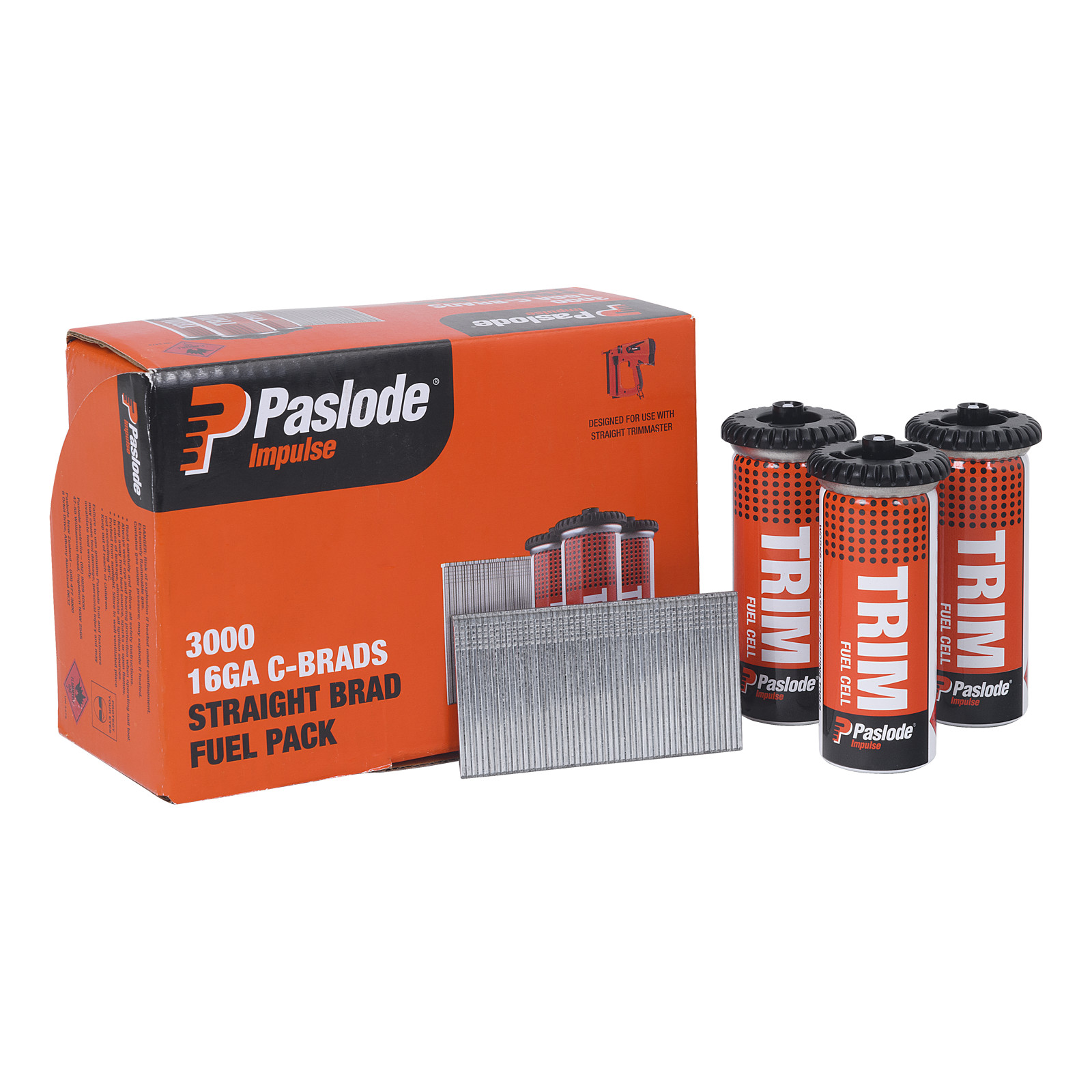 Paslode 45 x 1.6mm C45 Impulse Brad With Fuel - 3000 pieces
