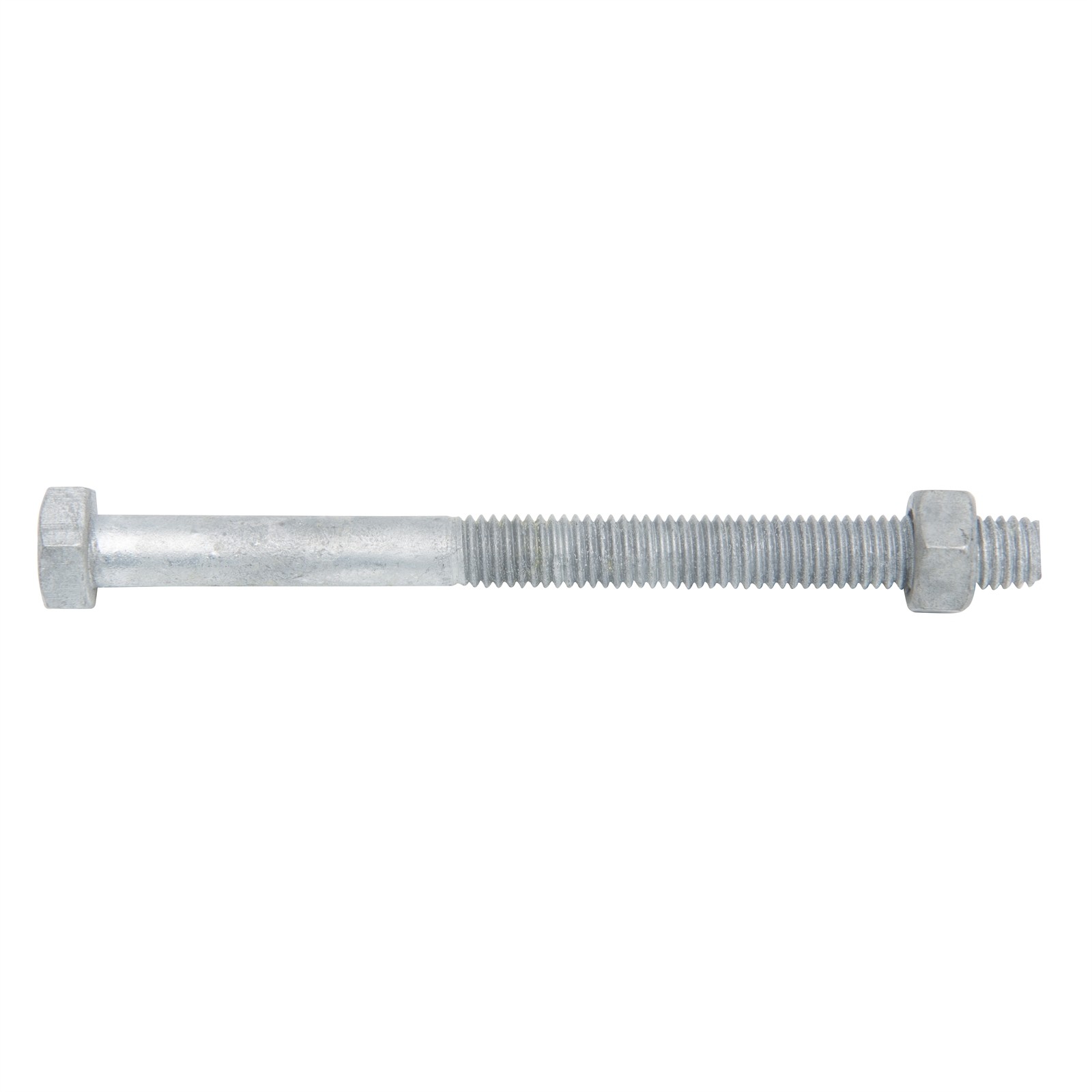 Zenith M8 x 100mm Hot Dipped Galvanised Hex Head Bolt And Nut 5 pcs