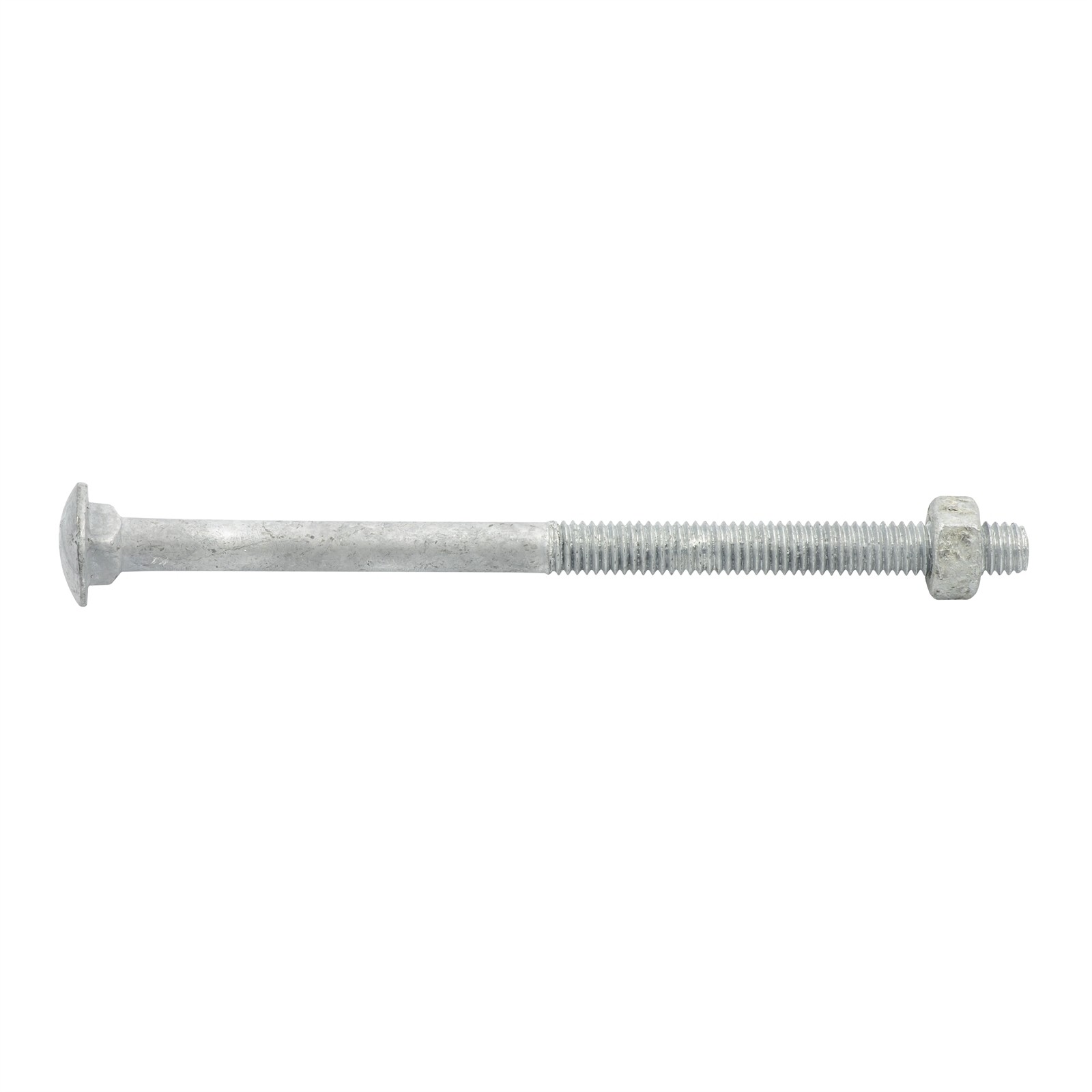 Zenith M6 x 100mm Hot Dipped Galvanised Cup Head Bolt And Nut 10 pcs