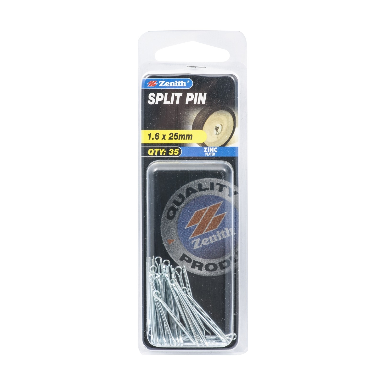 Zenith 1.6 x 25mm Zinc Plated Split Pins 2 pcs