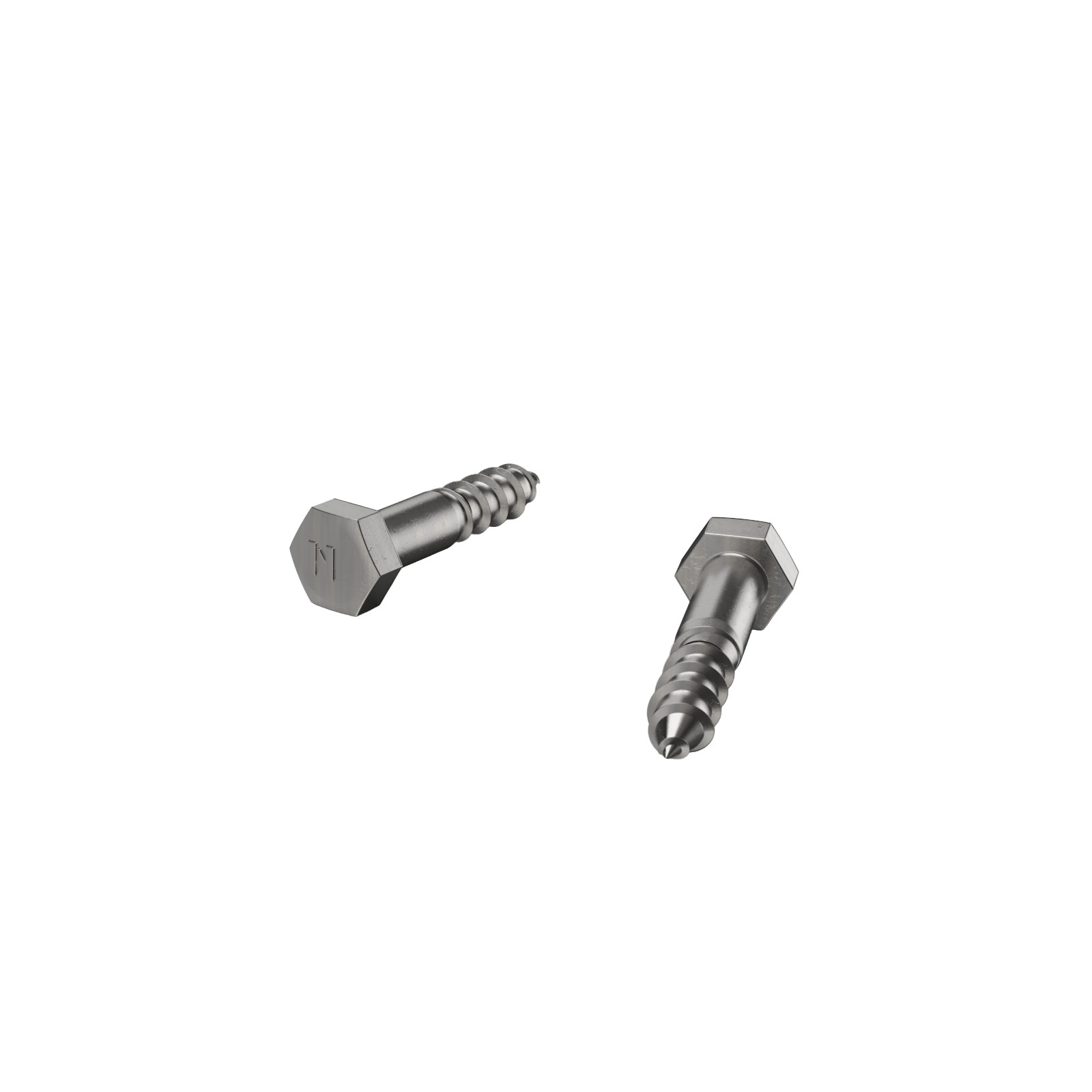 ZENITH M10 x 50mm Stainless Steel 304 Grade Hex Head Coach Screws 4 pcs