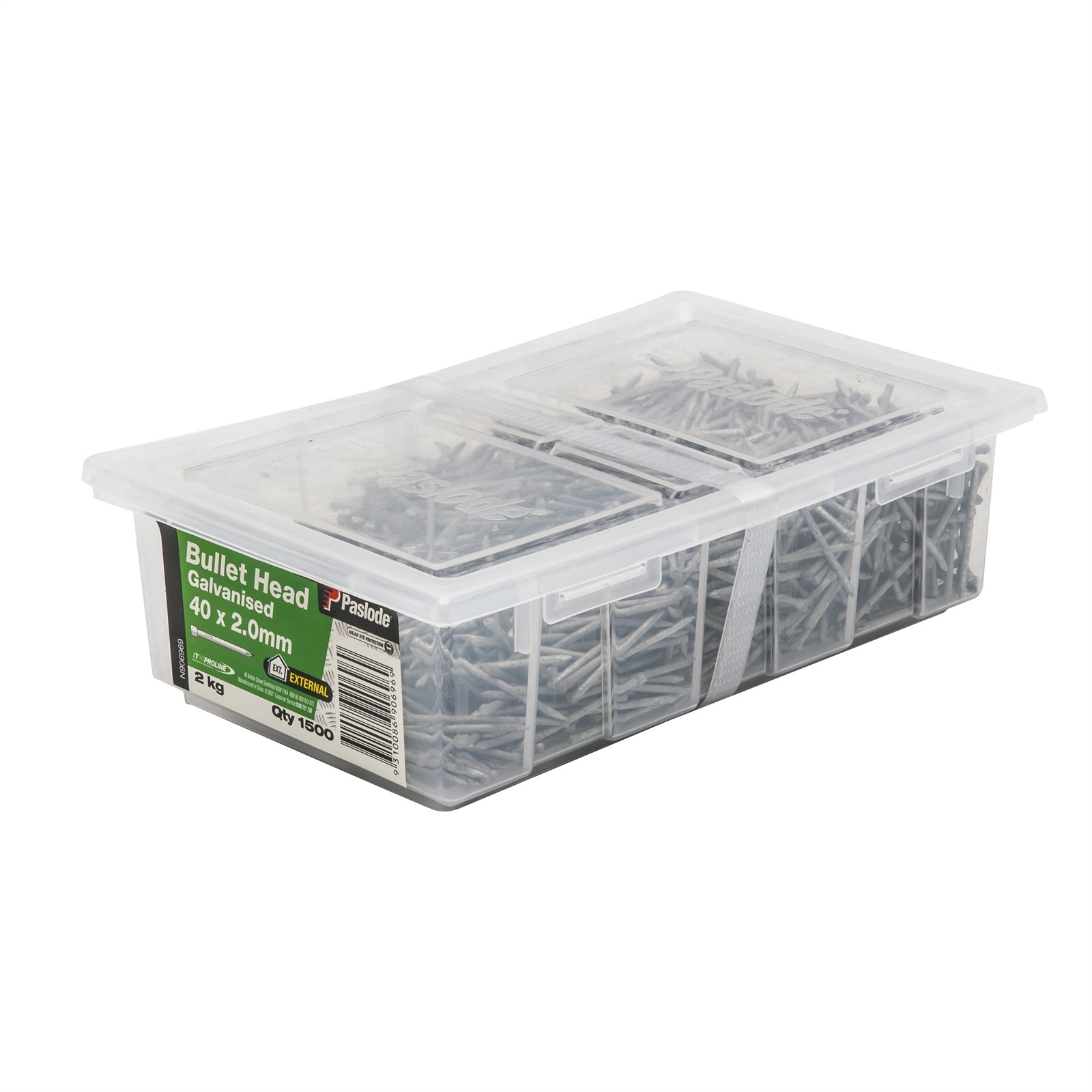 Paslode 40 x 2.0mm 2kg Galvanised Bullet Head Nail - 1500 pieces