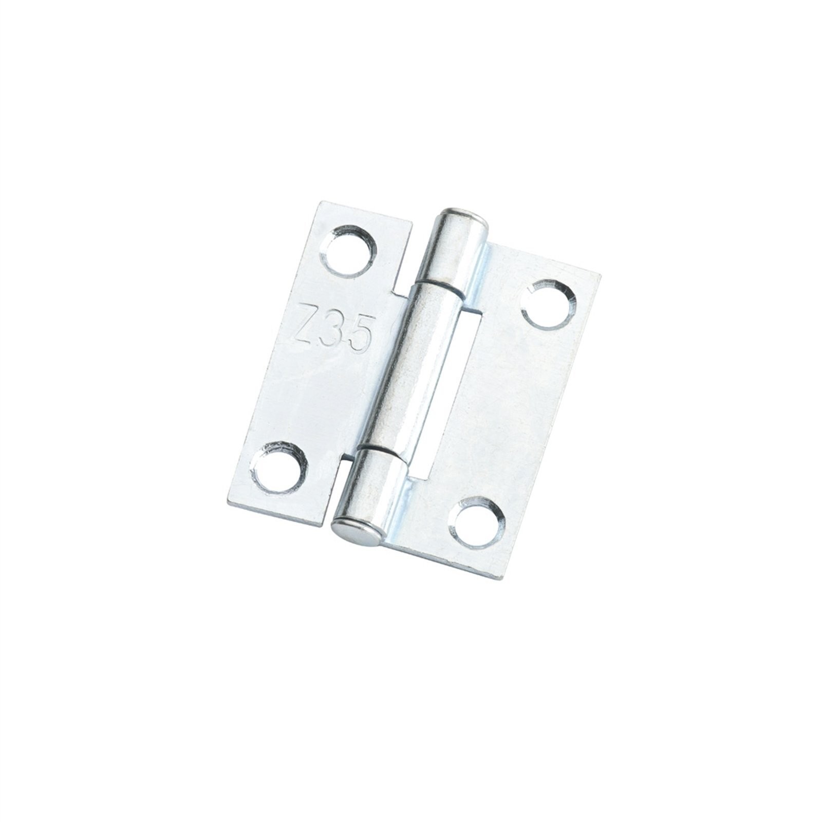Lane 35 x 28 x 1.2mm Zinc Plated Fixed Pin Butt Hinge - 2 pieces