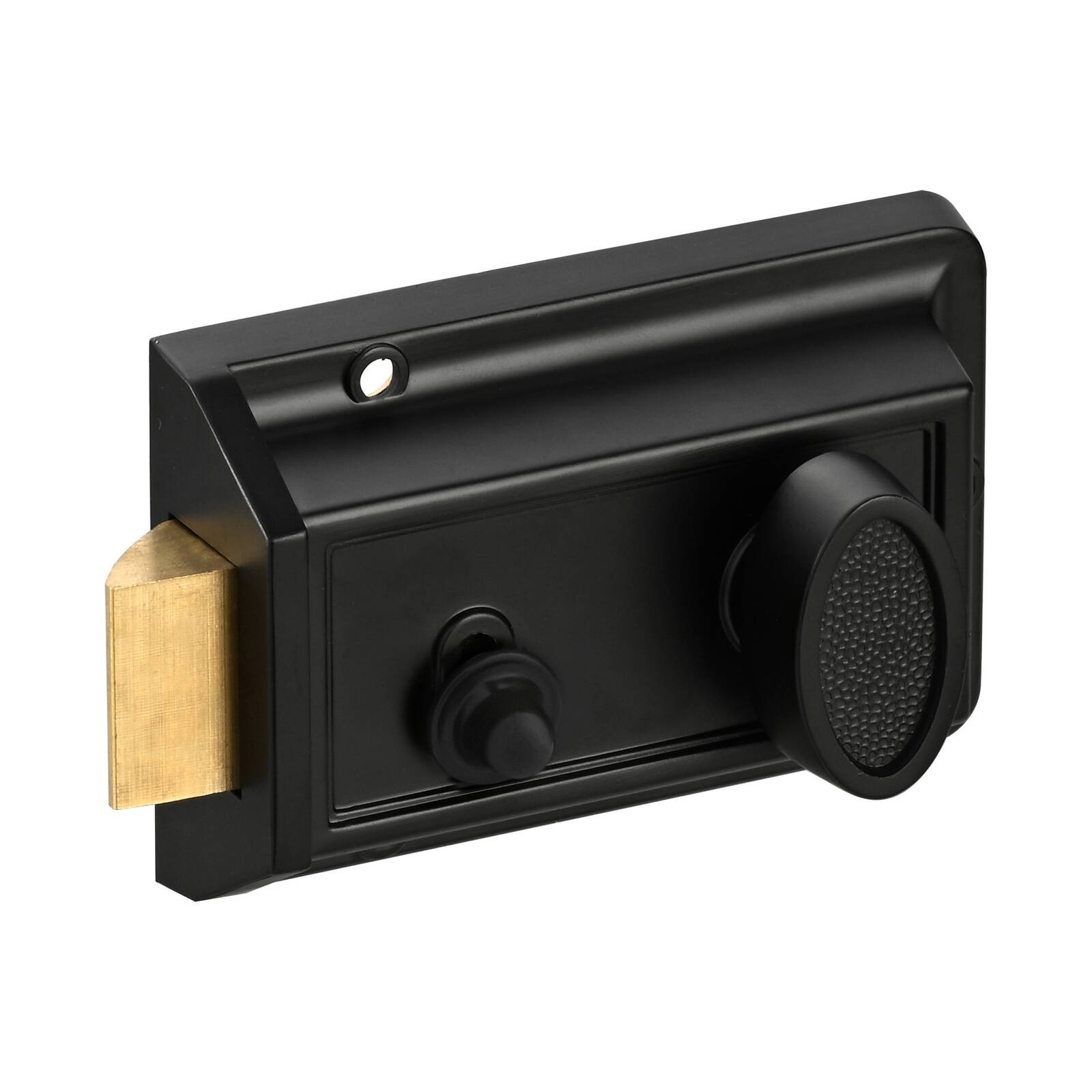 Ikonic Black Matte Rim Night Latch