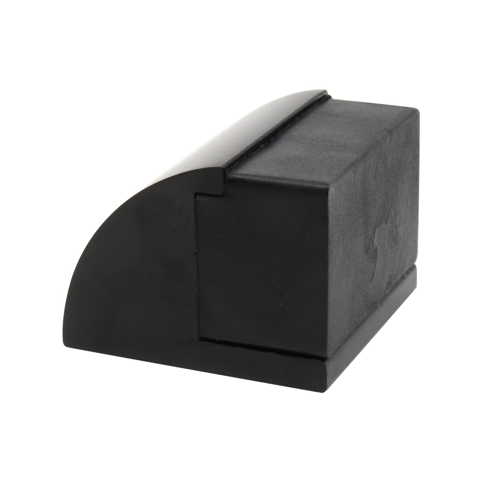 Adoored 30mm Black Curved Floor Mount Door Stop - Black(1)2 colours
