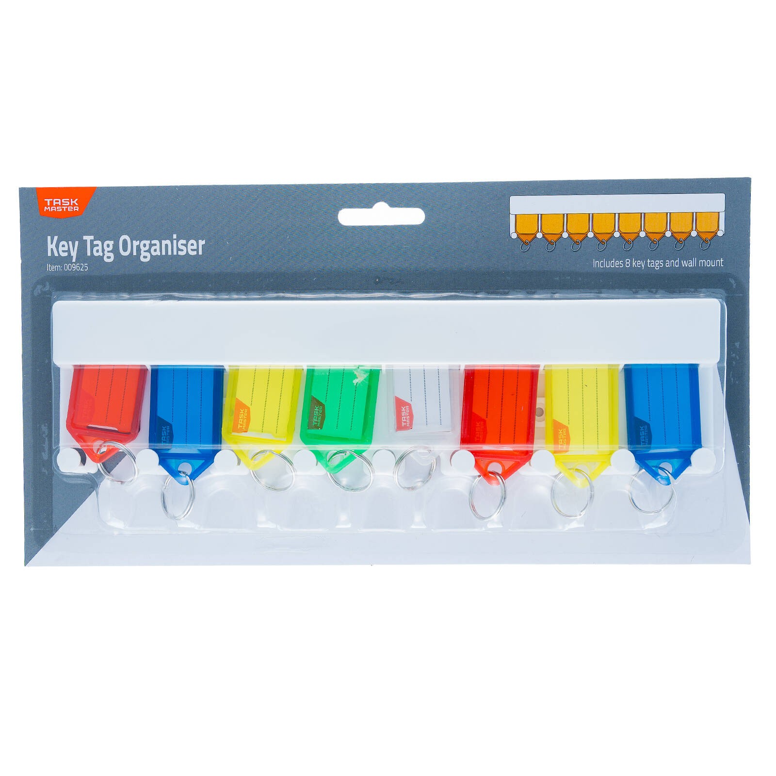 Taskmaster Key Tag Organiser - 8 pieces Car Interior