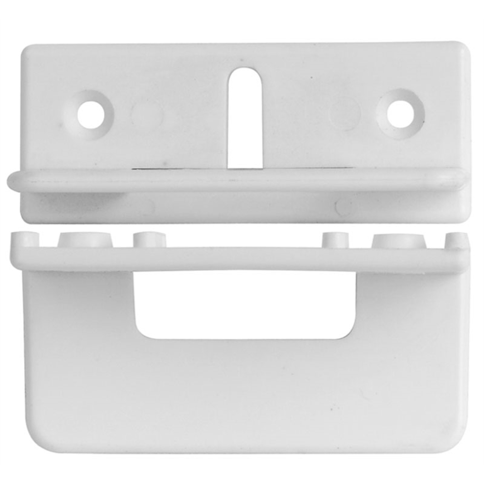 Rolltrak 64mm Plastic Timber Door Floor Guide 2 pcs